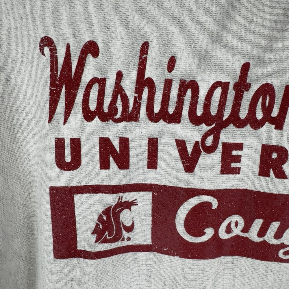 Vtg Champion Reverse Weave Hoodie Mens L WSU Washington State University Cougars - Picture 16 of 16